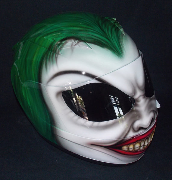 Joker deals hand air brushed