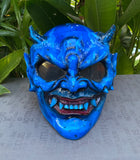 Beast X-Men Blue Monster Horn Satan Custom Demon DOT Helmet Devil 3D