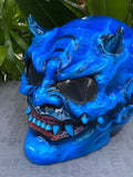 Beast X-Men Blue Monster Horn Satan Custom Demon DOT Helmet Devil 3D