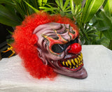 Monster Killer Clown Helmet with Airbrushed Flames Custom Motorcycle Helmet