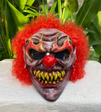 Monster Killer Clown Helmet with Airbrushed Flames Custom Motorcycle Helmet