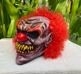 Monster Killer Clown Helmet with Airbrushed Flames Custom Motorcycle Helmet