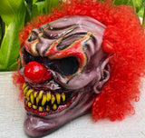 Monster Killer Clown Helmet with Airbrushed Flames Custom Motorcycle Helmet