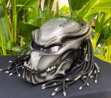 Predator 3D Helmet Sliver Alien Helmet Dreads  Airbrush